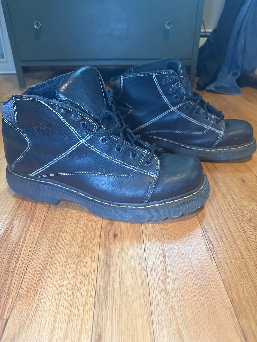 Vintage Dr Martens 8A07 Boots Mens 13 Oil Fat Acid Petrol Alkali Resistant